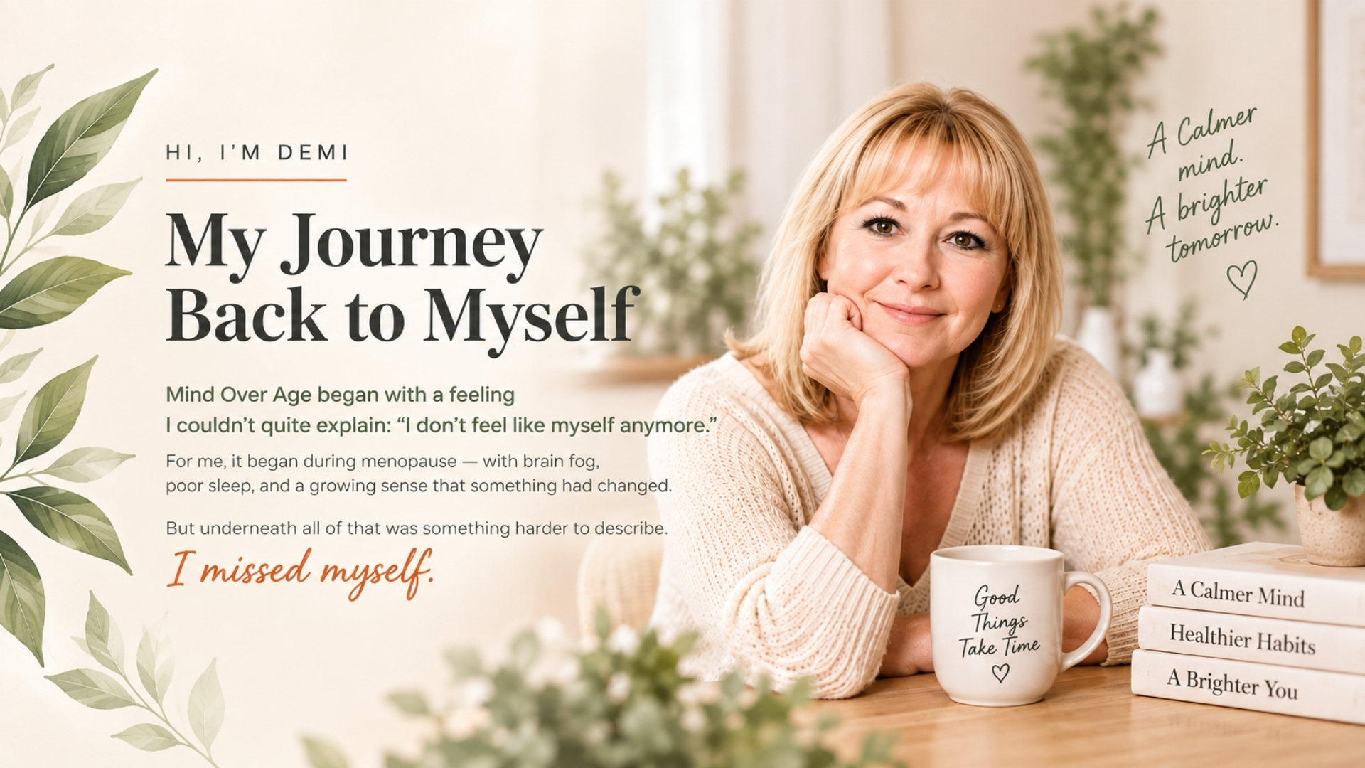 Demi, founder of Mind Over Age - About Page