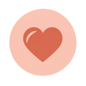 Heart circle icon